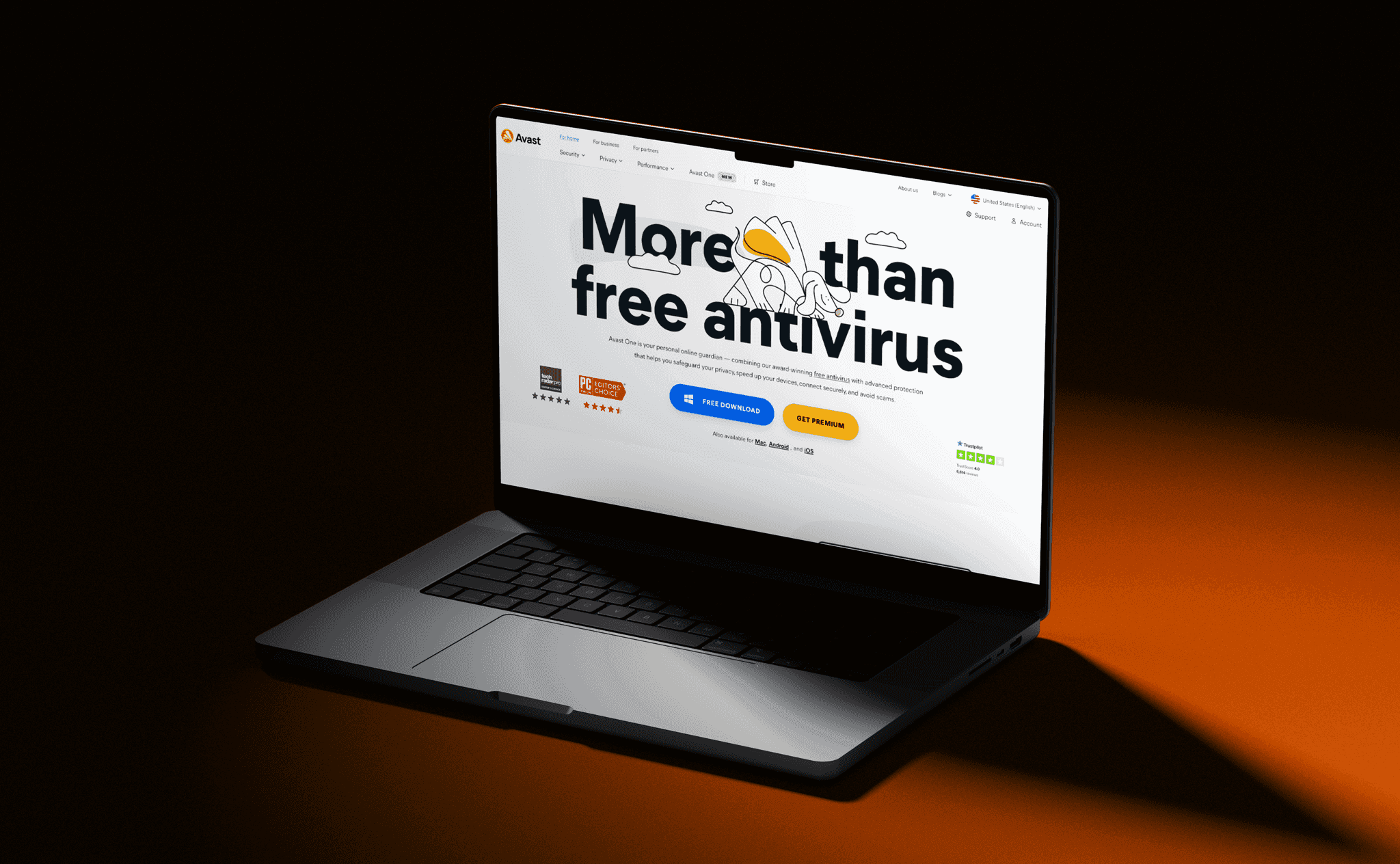 Avast website case study preview
